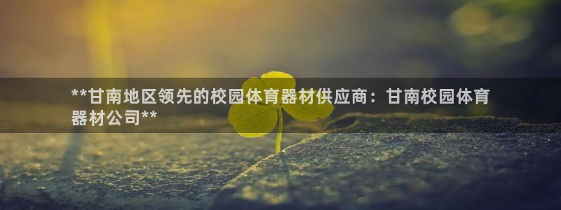 耀世集团是干嘛的企业啊：**甘南地区领先的校园体育器