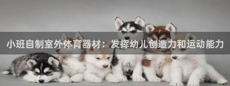 耀世平台皮皮虾：小班自制室外体育器材：发挥幼儿创造力