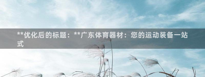 耀世平台代理怎么做任务：**优化后的标题：**广东体