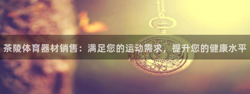 耀世第二关：茶陵体育器材销售：满足您的运动需求，提升