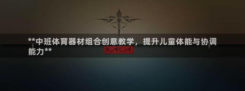 耀世集团商业联盟罗文斌：**中班体育器材组合创意教学