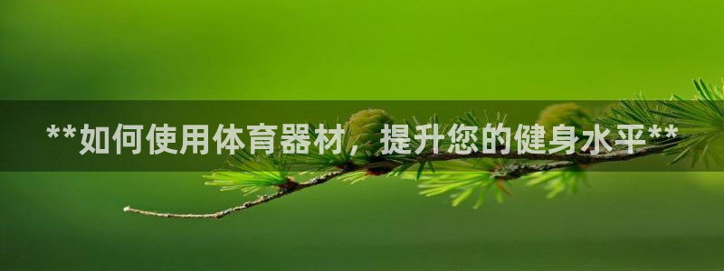 耀世娱乐圈主管什么：**如何使用体育器材，提升您的健