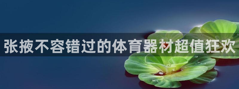 耀世游戏：张掖不容错过的体育器材超值狂欢