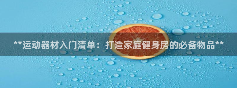 耀世集团商业联盟罗文斌主任：**运动器材入门清单：打