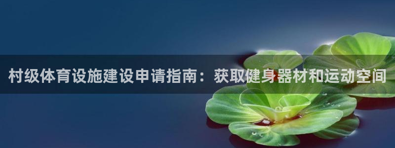 耀世娱乐科学：村级体育设施建设申请指南：获取健身器材