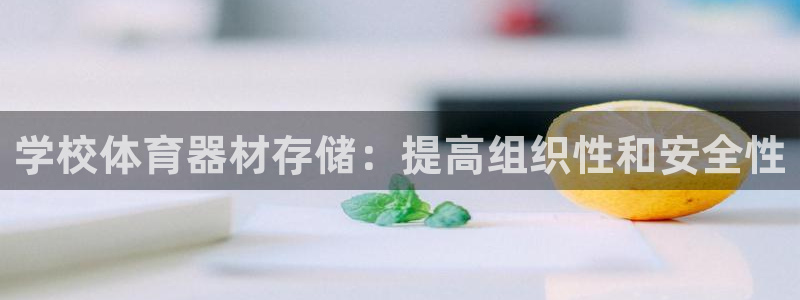 耀世开盘：学校体育器材存储：提高组织性和安全性