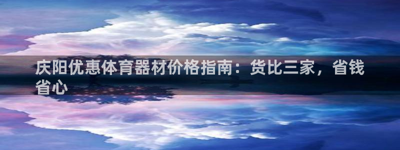 耀世平台主管代理怎么做：庆阳优惠体育器材价格指南：货