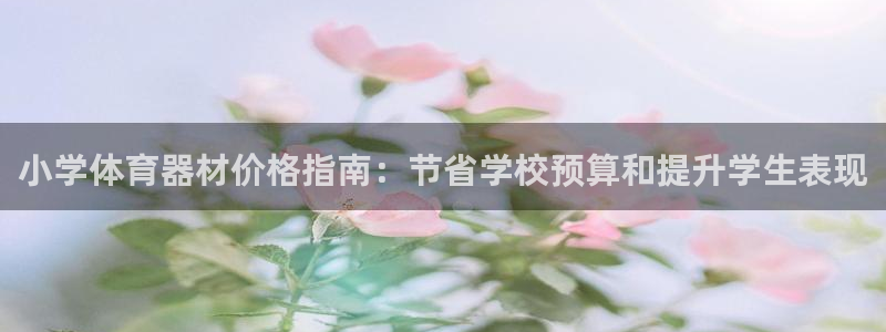 耀世平台主管代理是谁：小学体育器材价格指南：节省学校