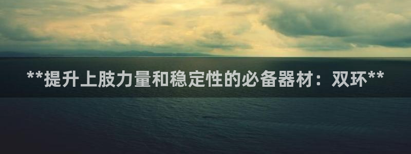 耀世娱乐百科最新：**提升上肢力量和稳定性的必备器材